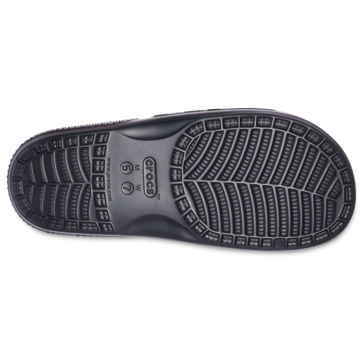 Papuci Classic Crocs Printed Camo Slide Negru - Black - 2 | YEO