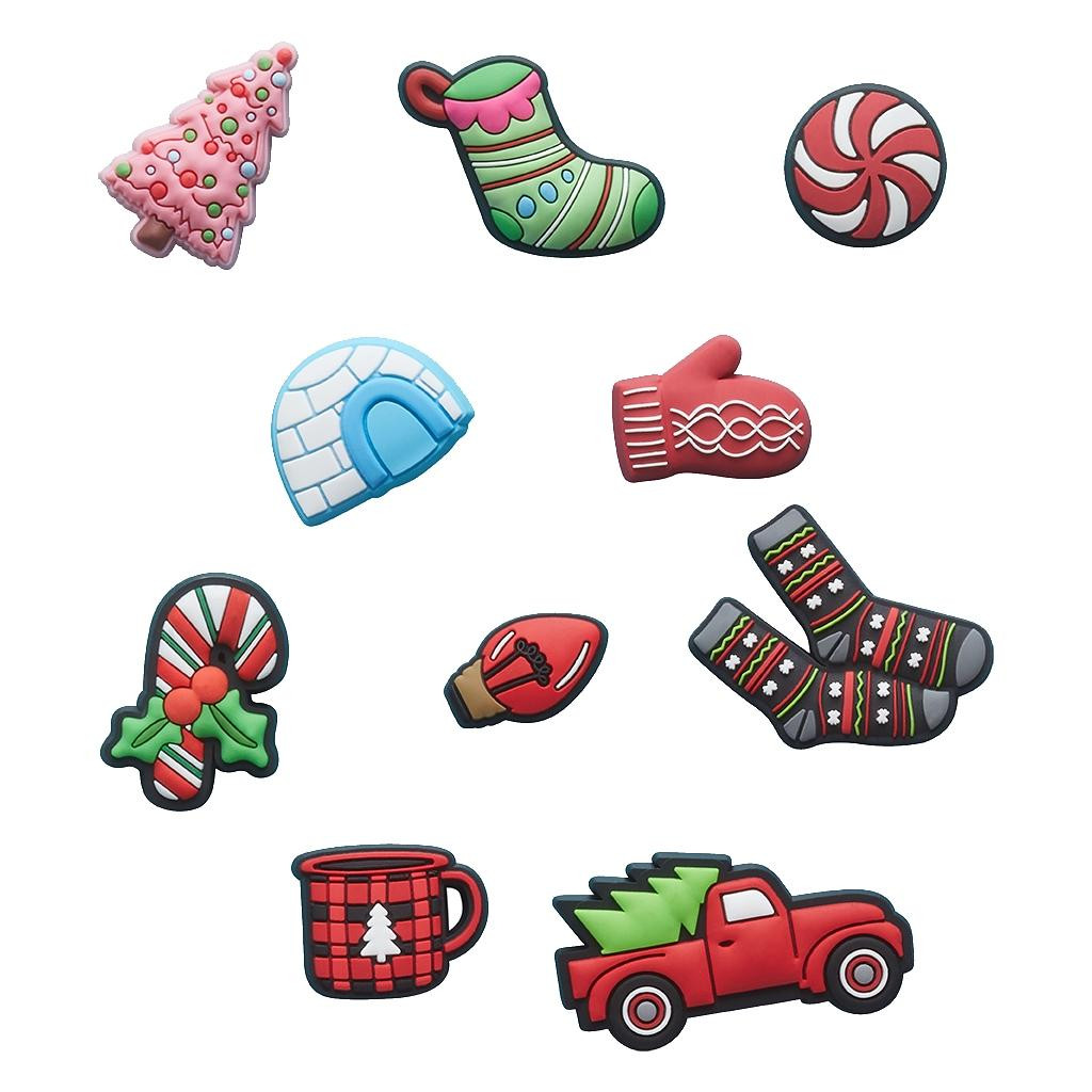 Jibbitz crocs happy holidays 10 pack