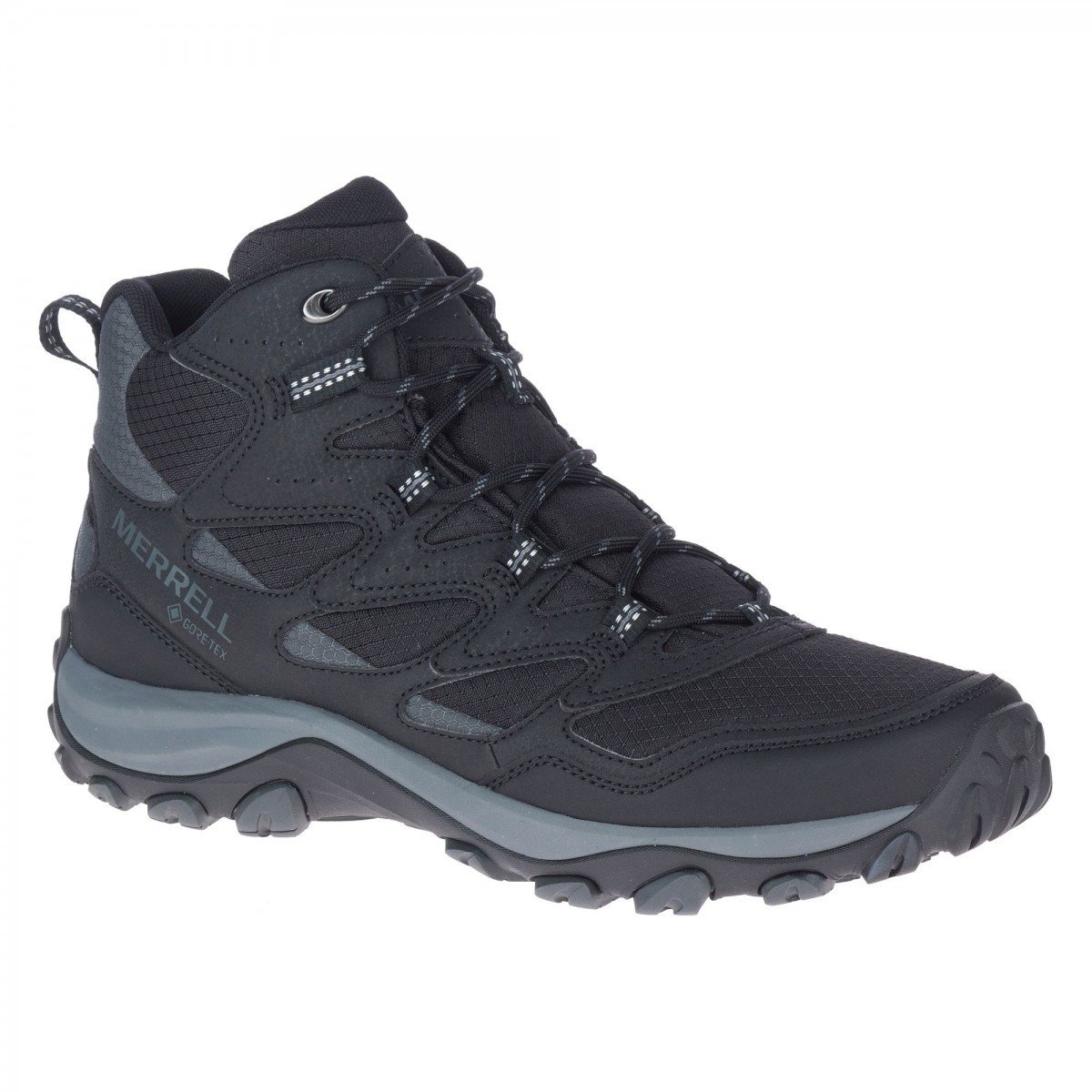 Merrell West Rim Sport Mid GTX Men Negru – Black barbati imagine 2022
