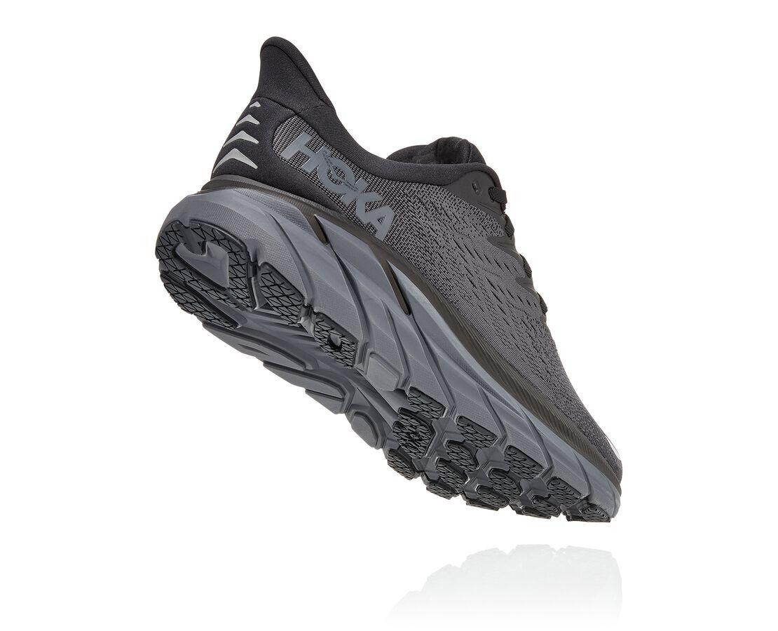 Pantofi Hoka Men\'s Clifton 8 Negru - Black/Black - 2 | YEO