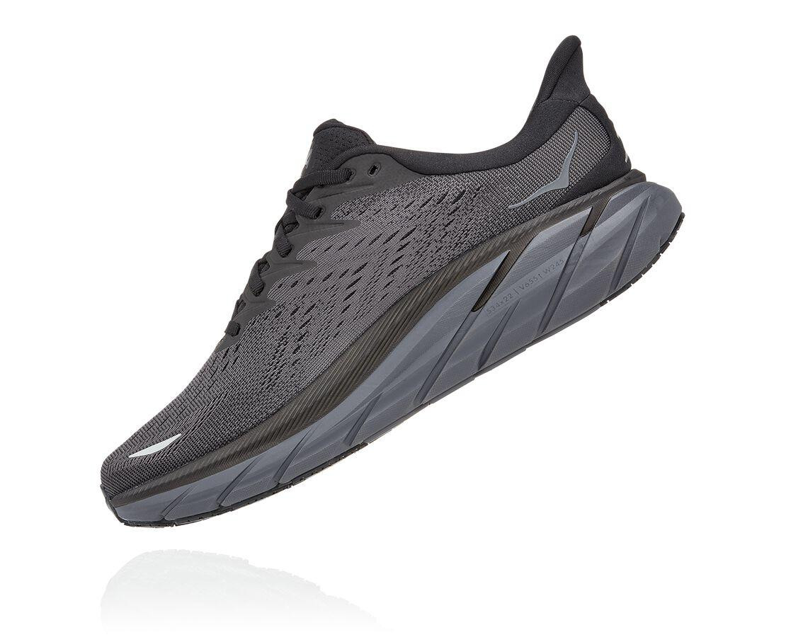Pantofi Hoka Men\'s Clifton 8 Negru - Black/Black - 3 | YEO