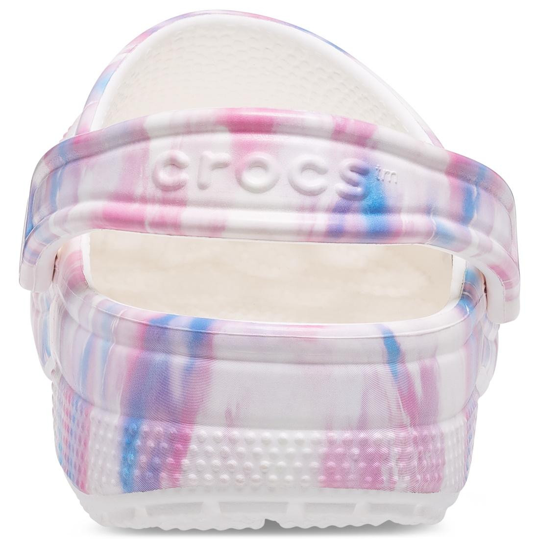 Saboti Crocs Classic Dream Clog Alb - White/Multi