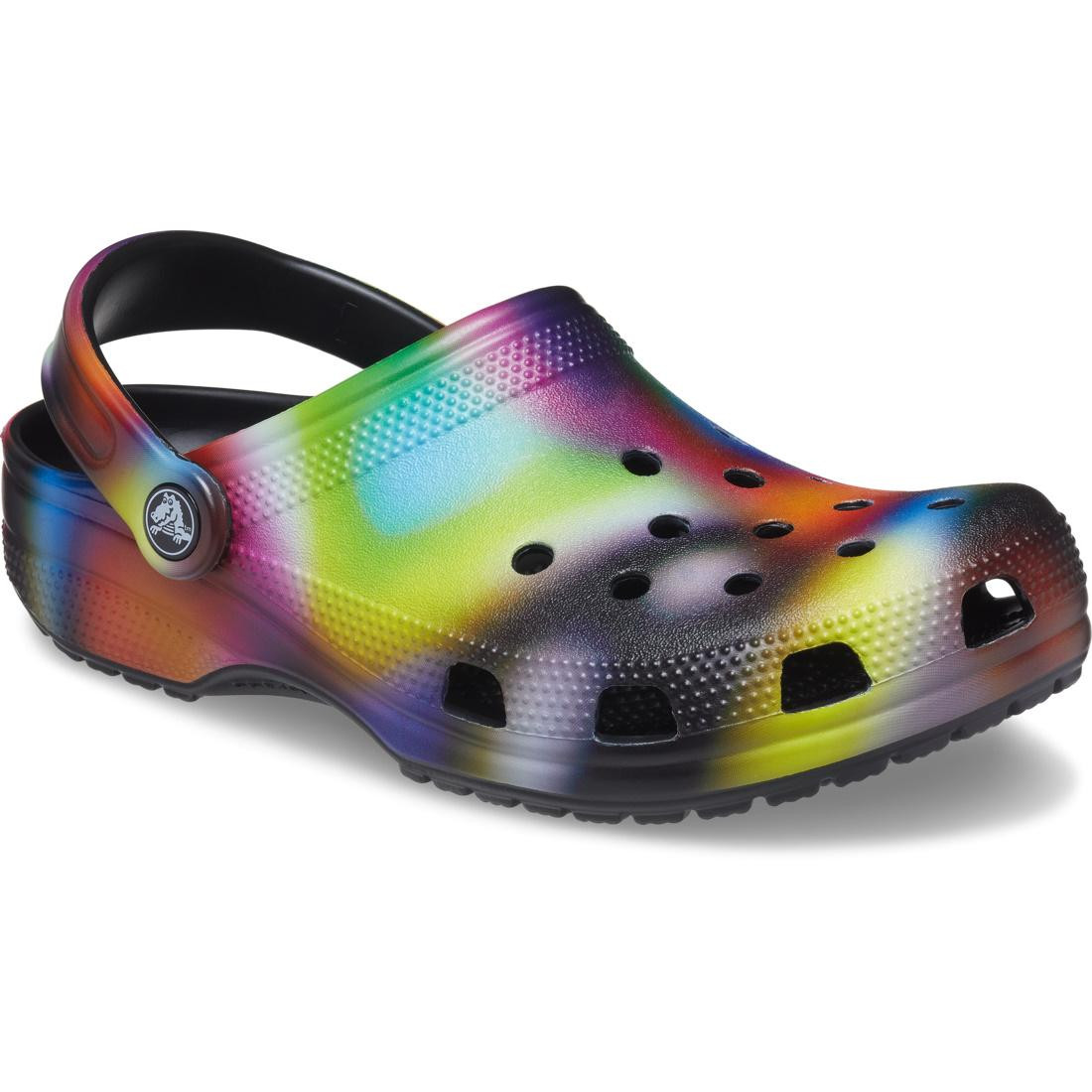Saboti Classic Crocs Solarized Clog Negru - Black/Multi - 2 | YEO