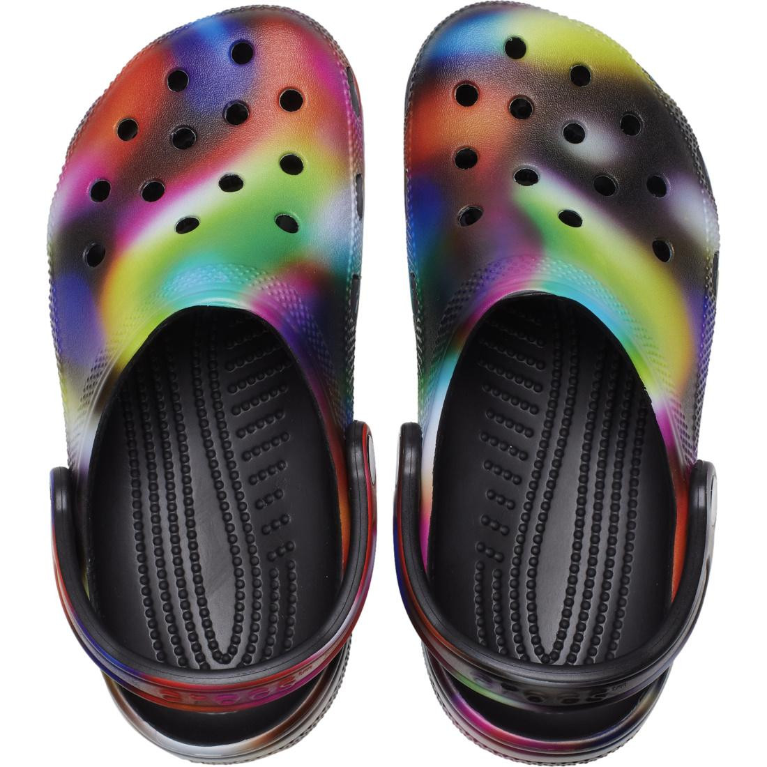 Saboti Classic Crocs Solarized Clog Negru - Black/Multi - 4 | YEO