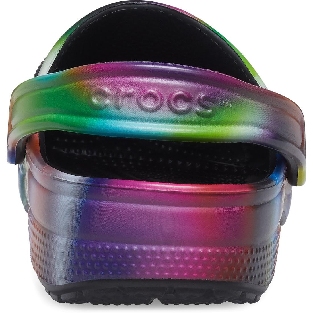 Saboti Classic Crocs Solarized Clog Negru - Black/Multi - 5 | YEO