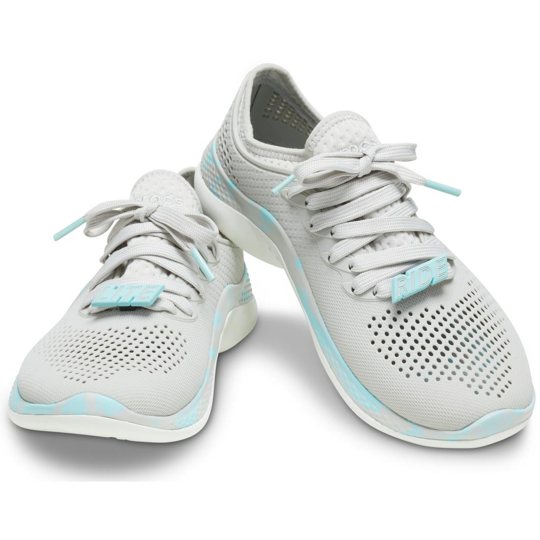 Pantofi Crocs LiteRide 360 Marbled Pacer W Alb - Pearl/White - 2 | YEO