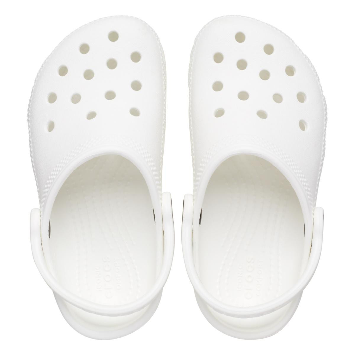 Saboți Crocs Classic Toddlers New clog Alb - White - 4 | YEO