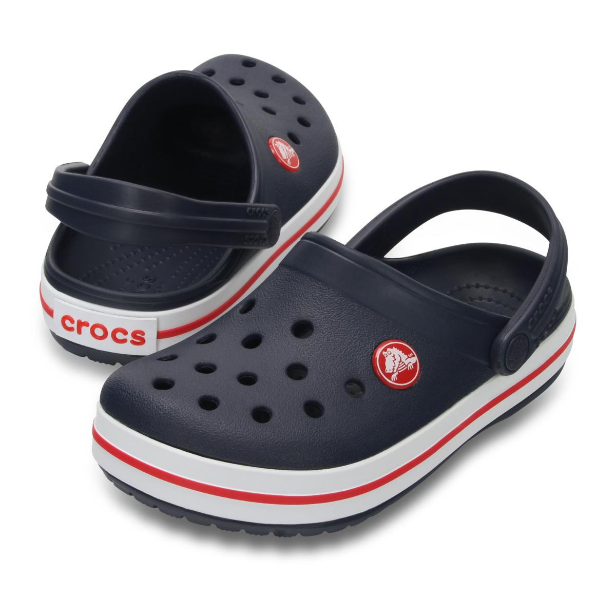 Saboți Crocs Crocband Kid\'s New Clog Bleumarin - Navy/Red - 5 | YEO