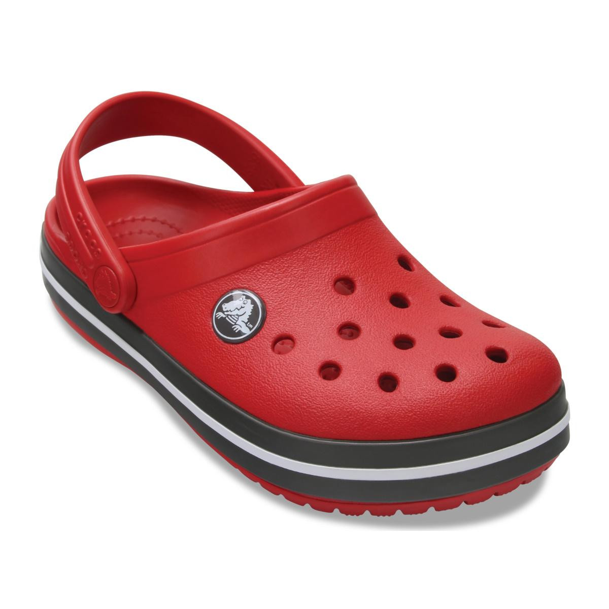 Saboți Crocs Crocband Kid\'s New Clog Roșu - Pepper/Graphite - 1 | YEO