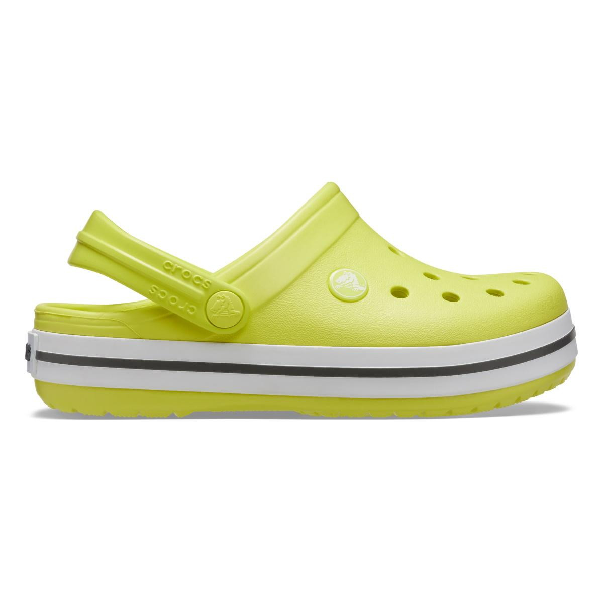 Saboți Crocs Crocband Kid\'s New Clog Galben - Citrus/Grey