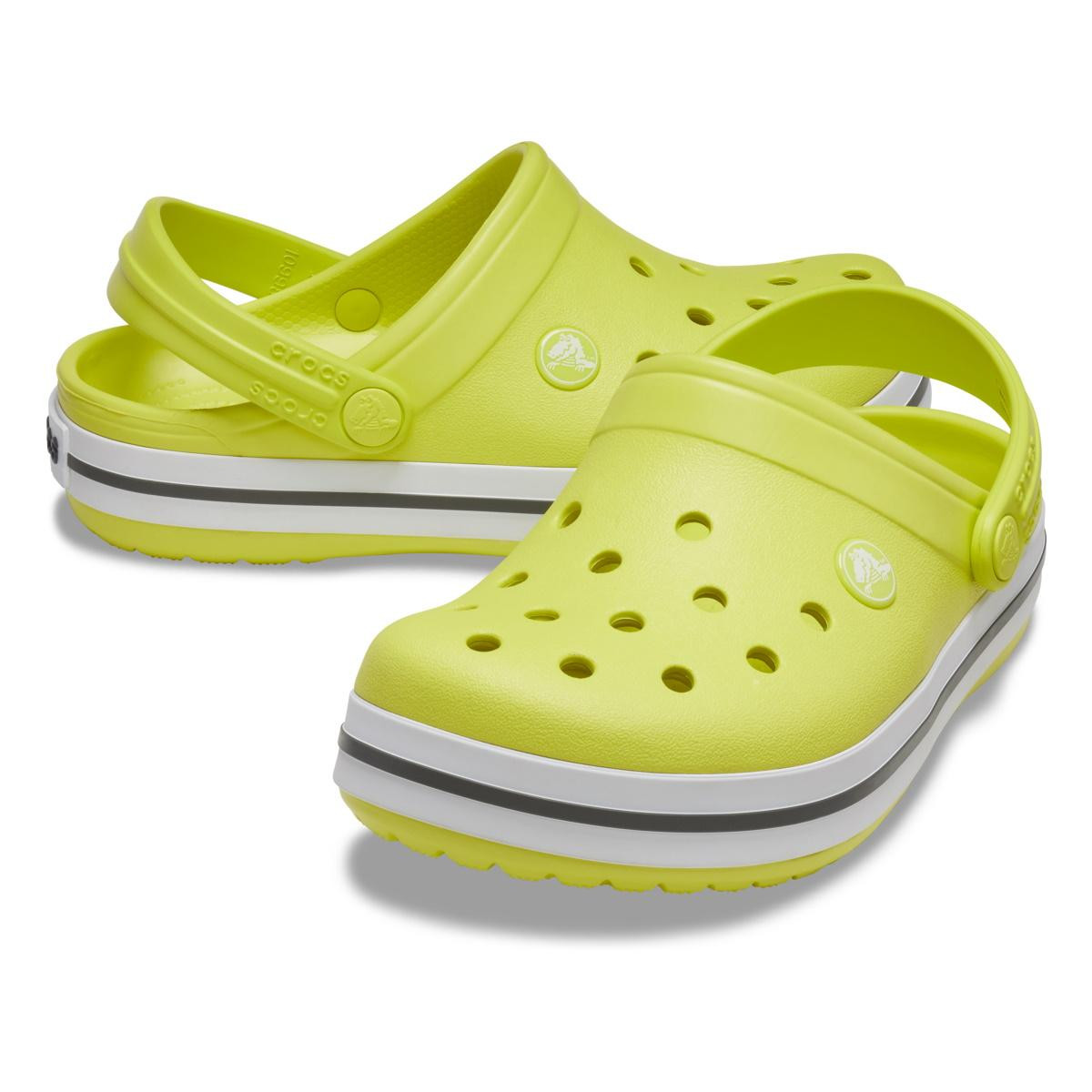 Saboți Crocs Crocband Kid\'s New Clog Galben - Citrus/Grey - 5 | YEO