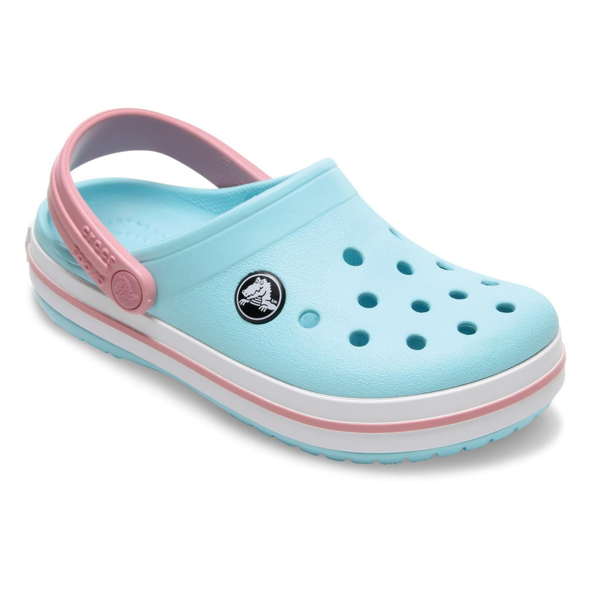 Saboți Crocs Crocband Kid\'s New Clog Albastru - Ice Blue/White - 1 | YEO