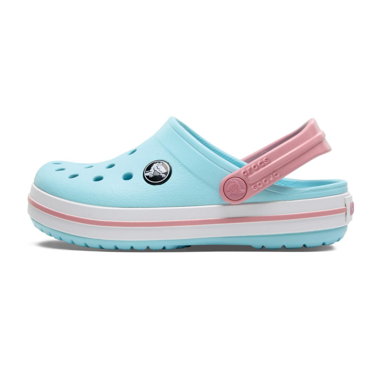 Saboți Crocs Crocband Kid\'s New Clog Albastru - Ice Blue/White - 2 | YEO