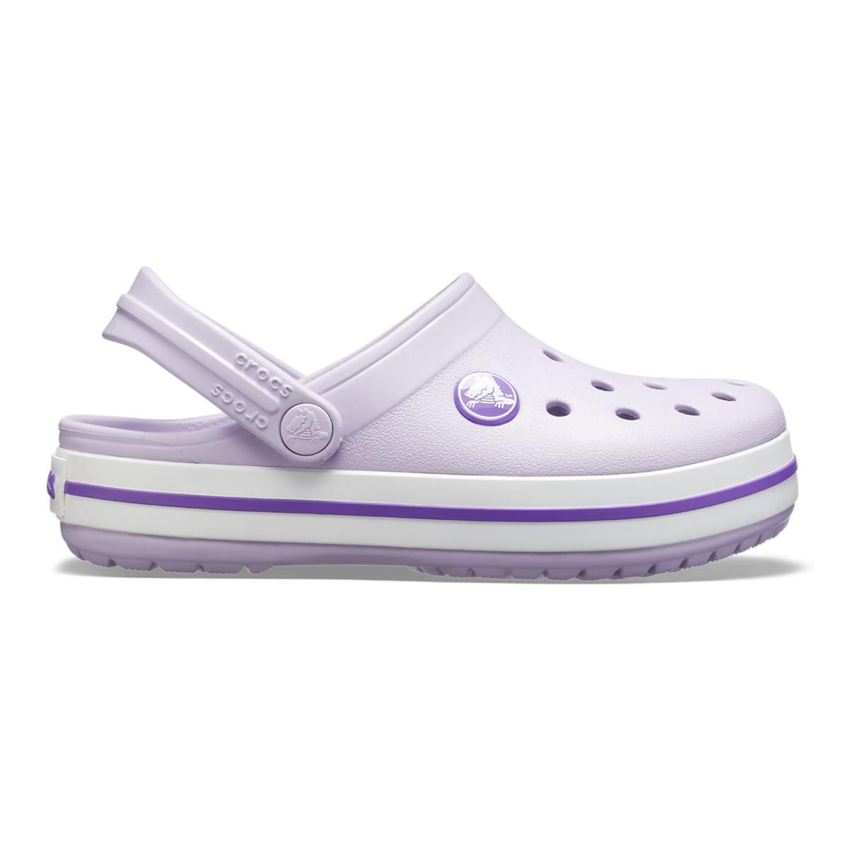 Saboți Crocs Crocband Kid\'s New Clog Mov - Lavender/Neon Purple