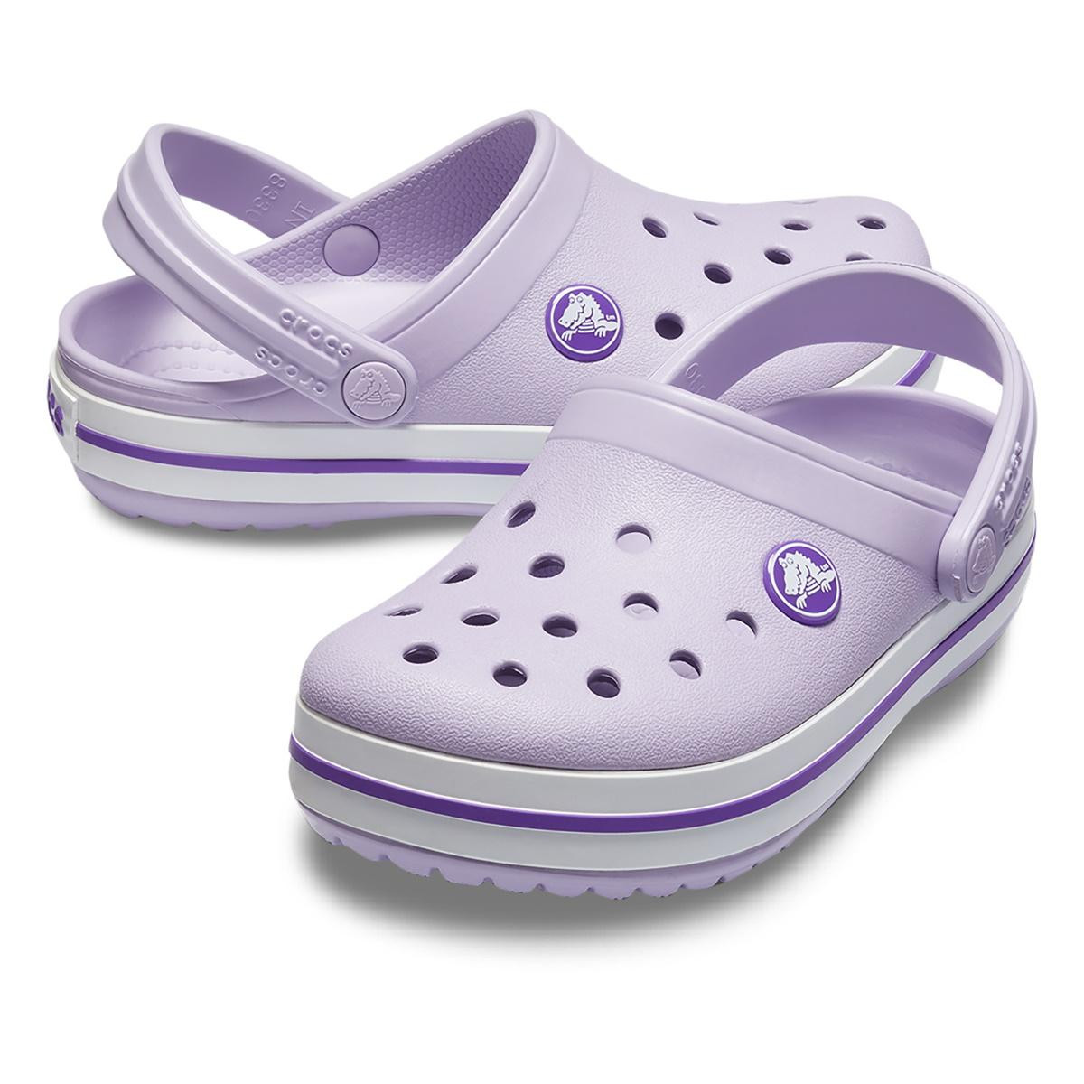 Saboți Crocs Crocband Kid\'s New Clog Mov - Lavender/Neon Purple - 5 | YEO
