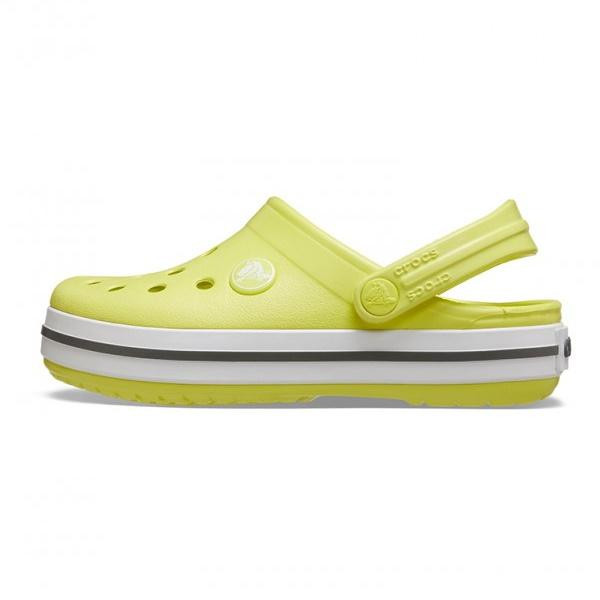 Saboți Crocs Crocband Toddlers New Clog Galben - Citrus/Grey - 2 | YEO
