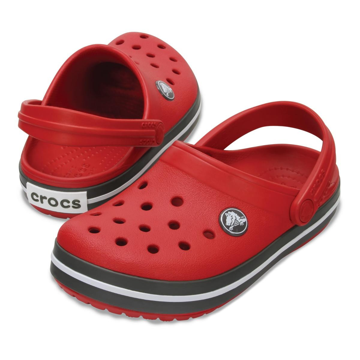 Saboți Crocs Crocband Toddlers New Clog Roșu - Pepper/Graphite - 5 | YEO