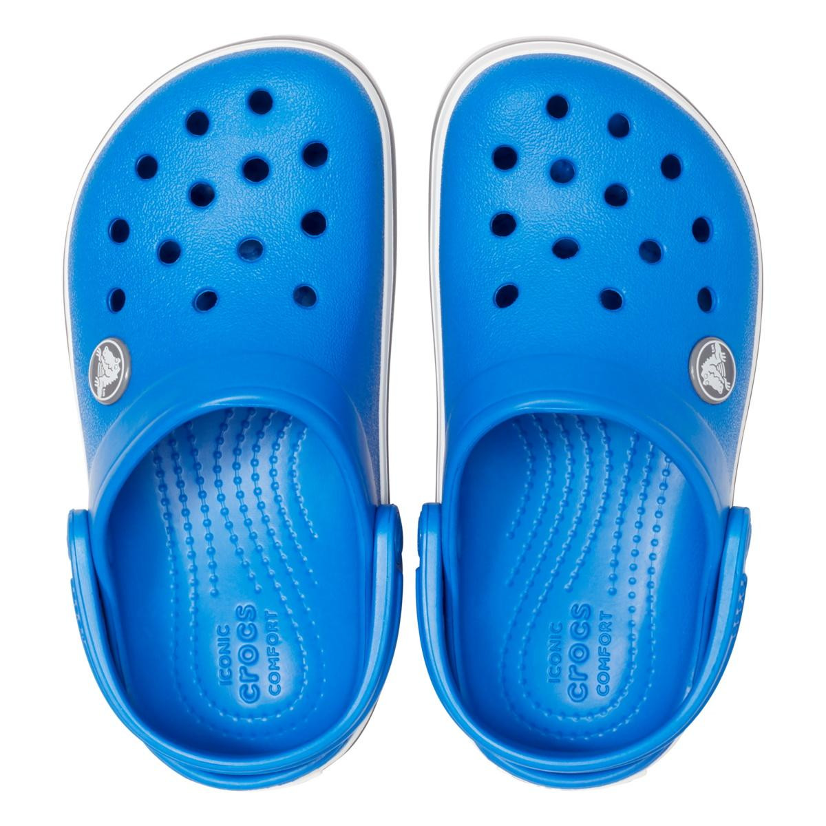 Saboți Crocs Crocband Toddlers New Clog Albastru - Bright Cobalt/Charcoal - 4 | YEO