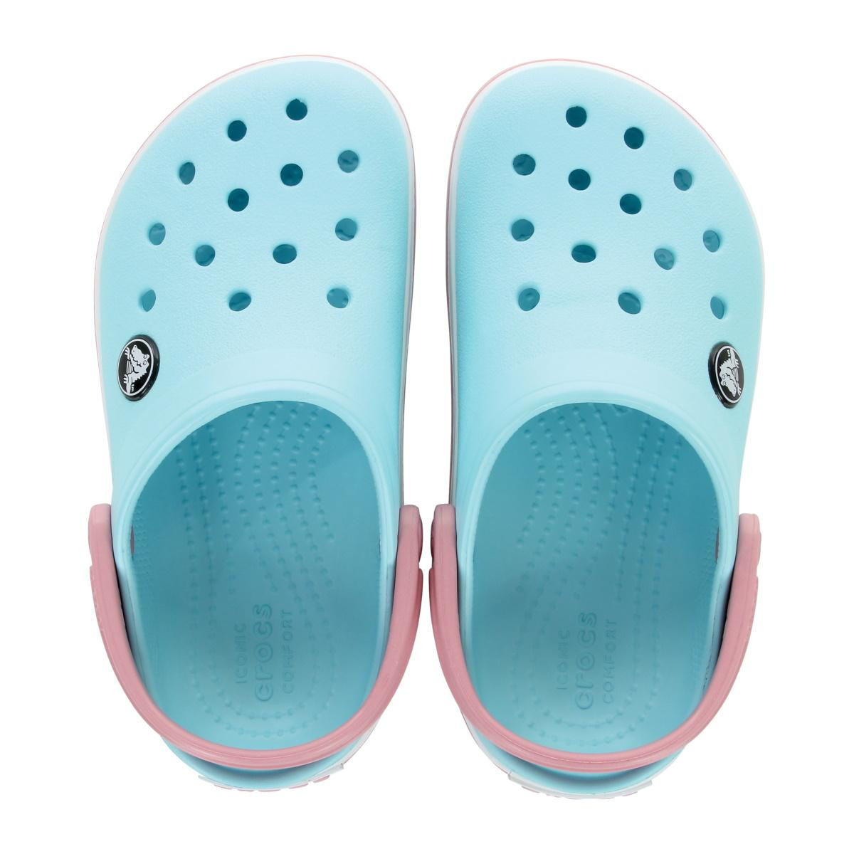 Saboți Crocs Crocband Toddlers New Clog Albastru - Ice Blue/White - 4 | YEO