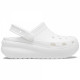 Saboți Classic Crocs Cutie Clog Kids Culoare Alb - White