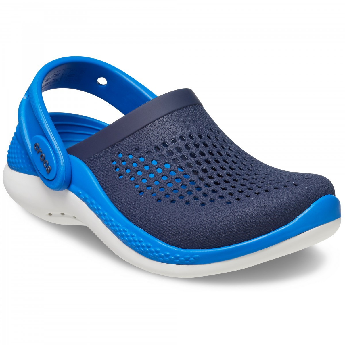 Saboți Crocs LiteRide 360 Clog Toddlers Albastru - Navy/Bright Cobalt - 1 | YEO