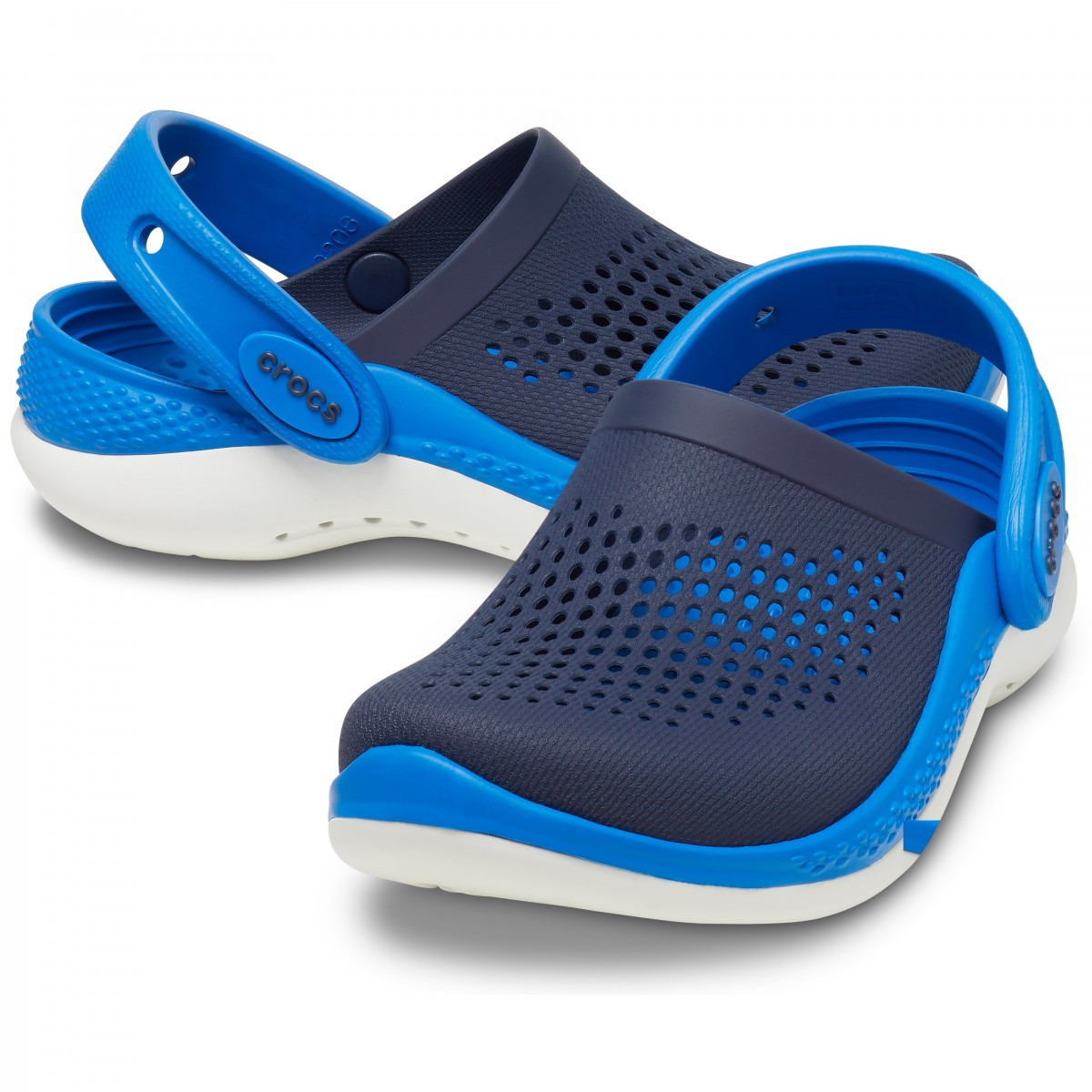 Saboți Crocs LiteRide 360 Clog Toddlers Albastru - Navy/Bright Cobalt - 5 | YEO