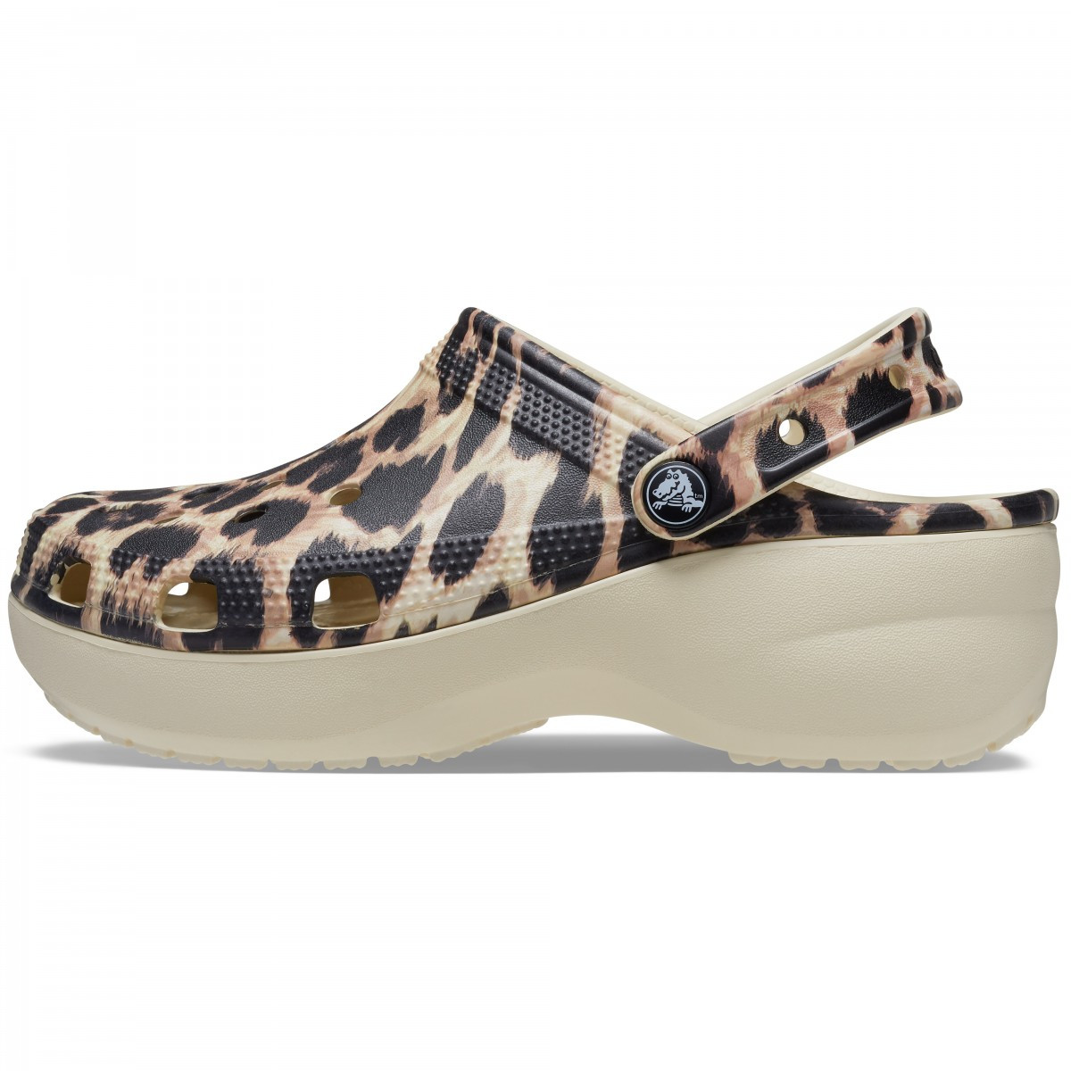 Saboti Crocs Classic Platform Animal Remix Clog Multi - Bone Leopard - 2 | YEO