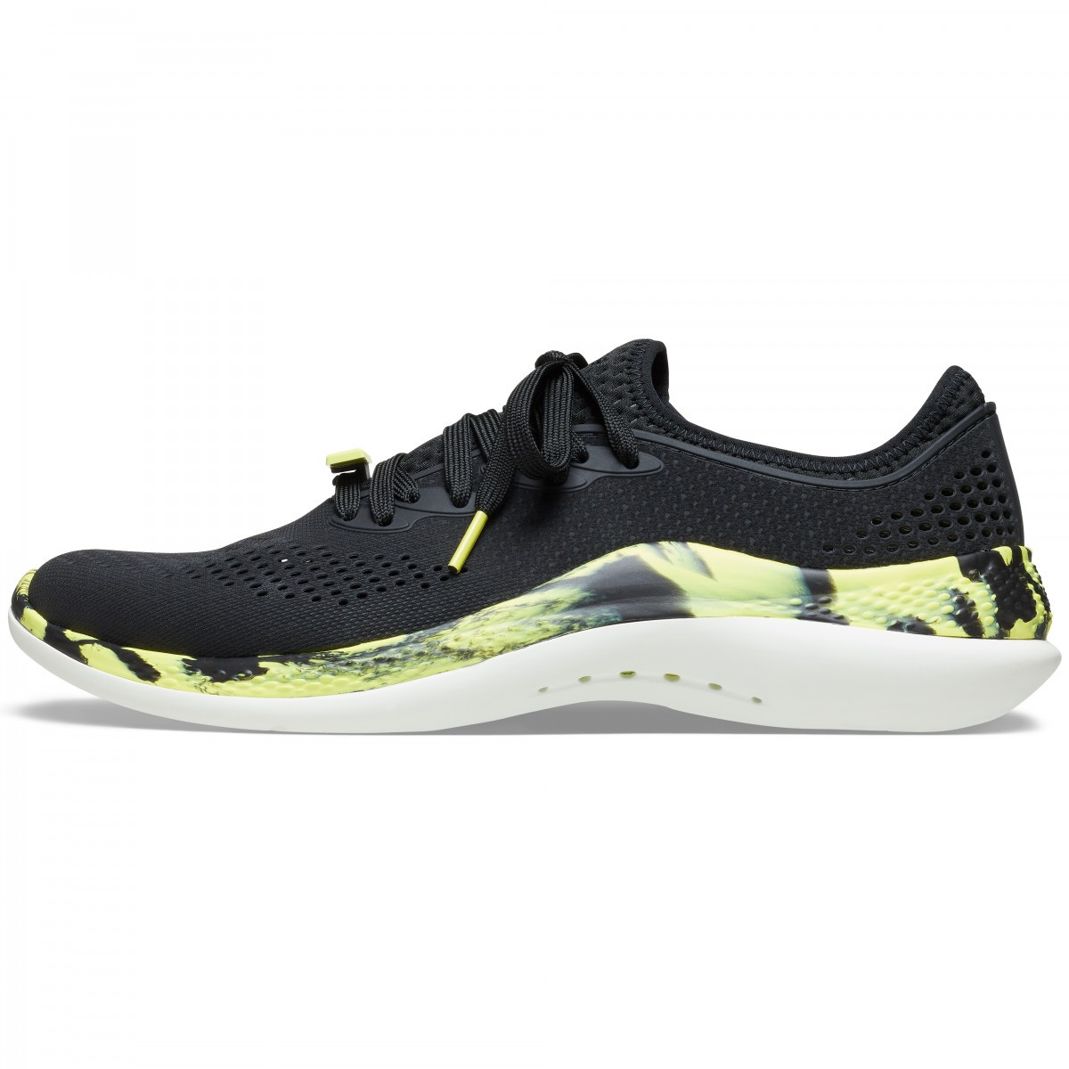 Pantofi Crocs LiteRide 360 Marbled Pacer M Negru - Black/Citrus - 2 | YEO