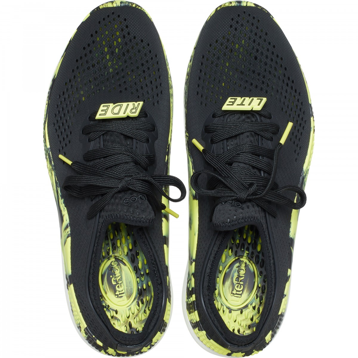 Pantofi Crocs LiteRide 360 Marbled Pacer M Negru - Black/Citrus - 4 | YEO