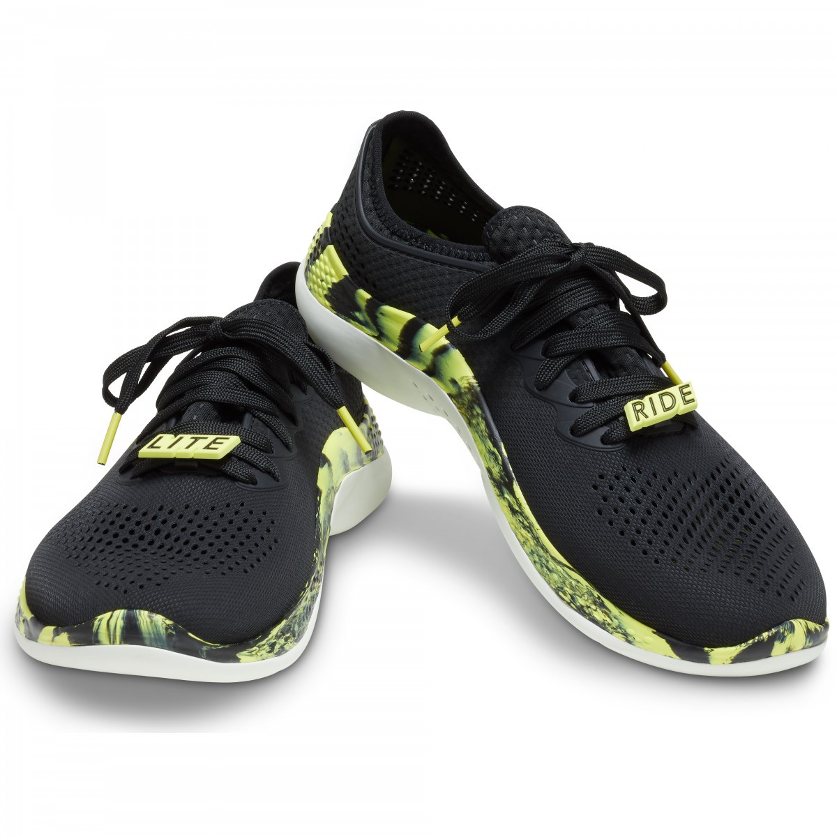 Pantofi Crocs LiteRide 360 Marbled Pacer M Negru - Black/Citrus - 5 | YEO