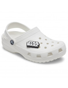 Jibbitz Crocs Star Wars Logo Alb - White/Black 2