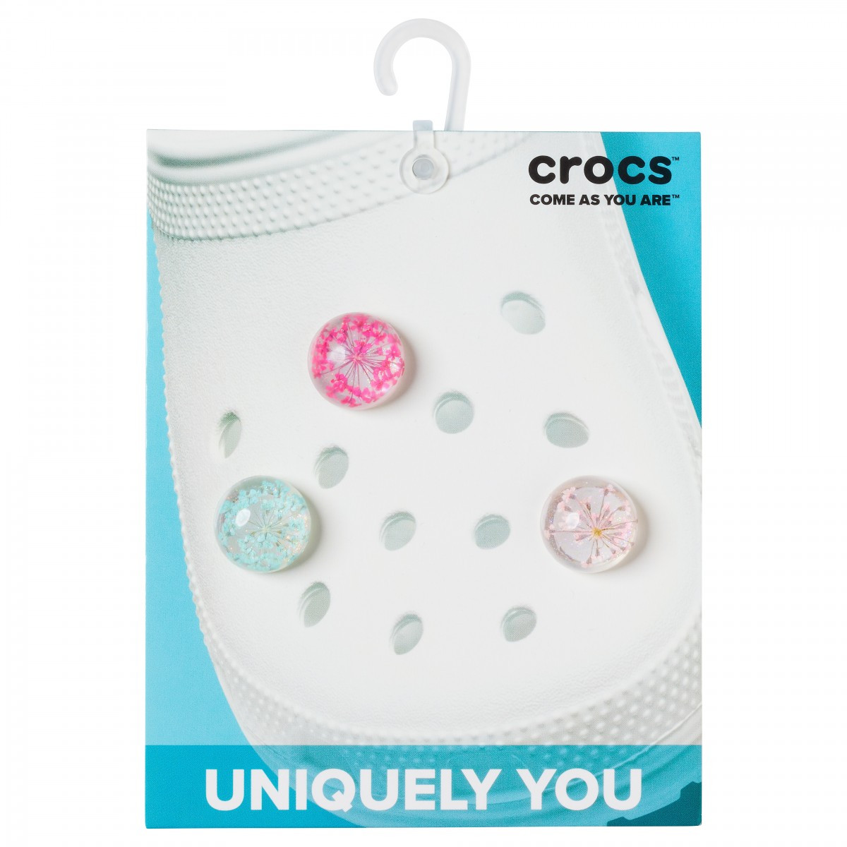 Jibbitz crocs encapsulated flower 3 pack