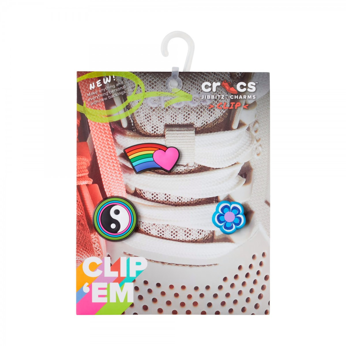 Jibbitz Crocs Colorful Lace Backer 3 Pack Backer imagine 2022