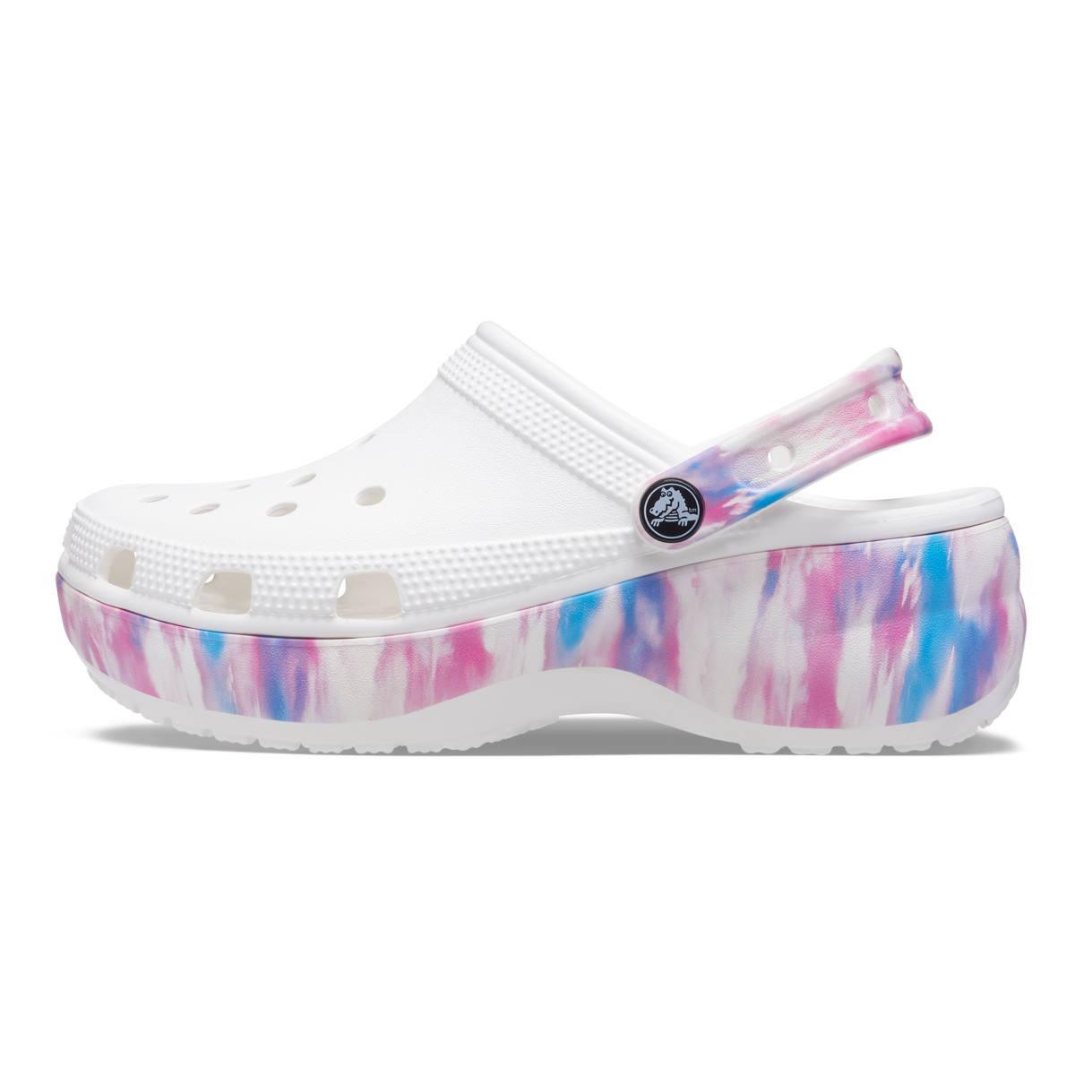 Saboti Crocs Classic Platform Dream Clog Alb - White/Multi - 2 | YEO