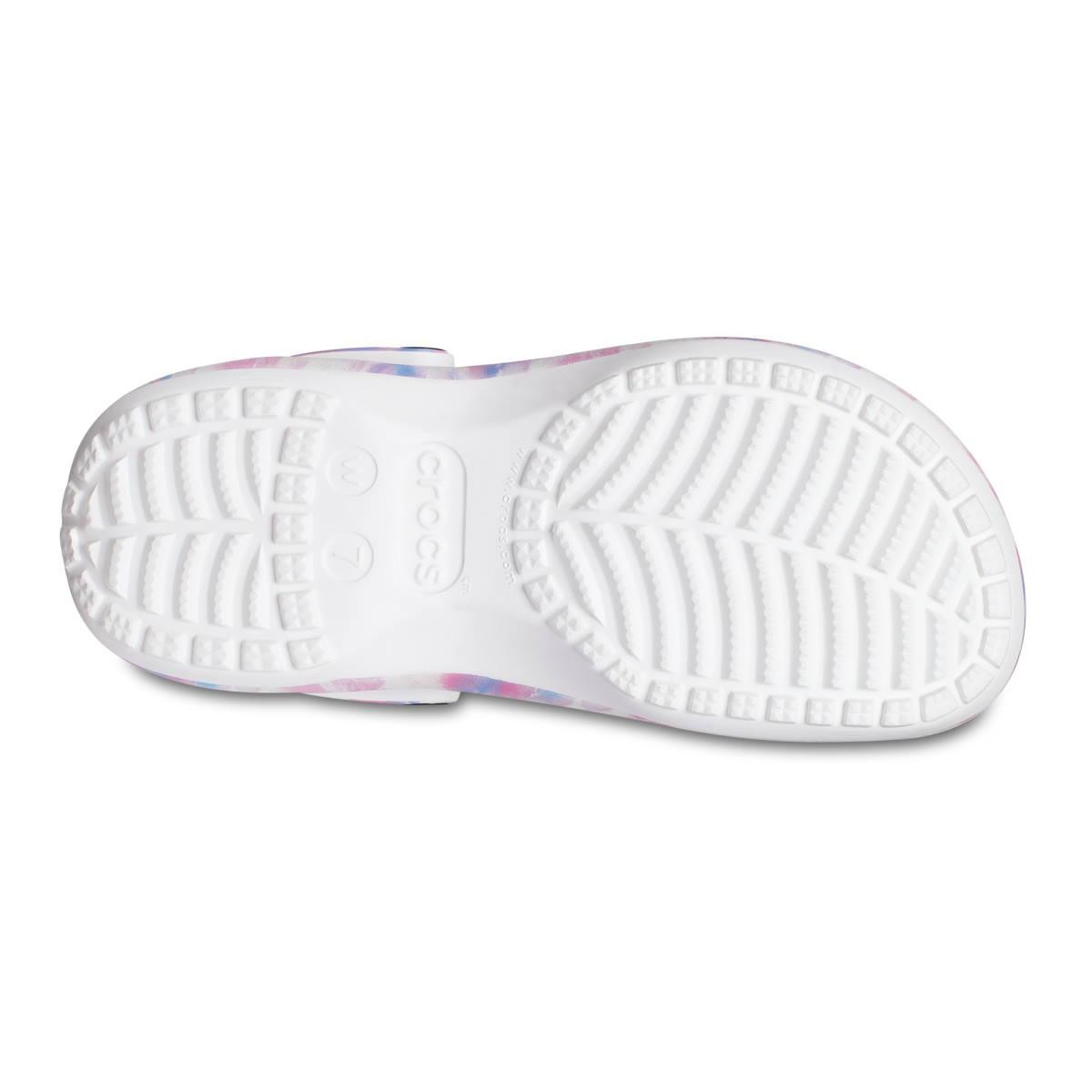 Saboti Crocs Classic Platform Dream Clog Alb - White/Multi - 3 | YEO