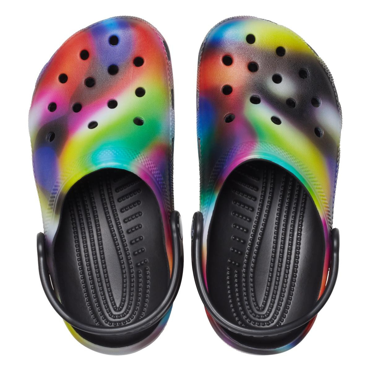 Saboti Crocs Classic Classic Solarized Clog Kids Negru - Black/Multi - 5 | YEO