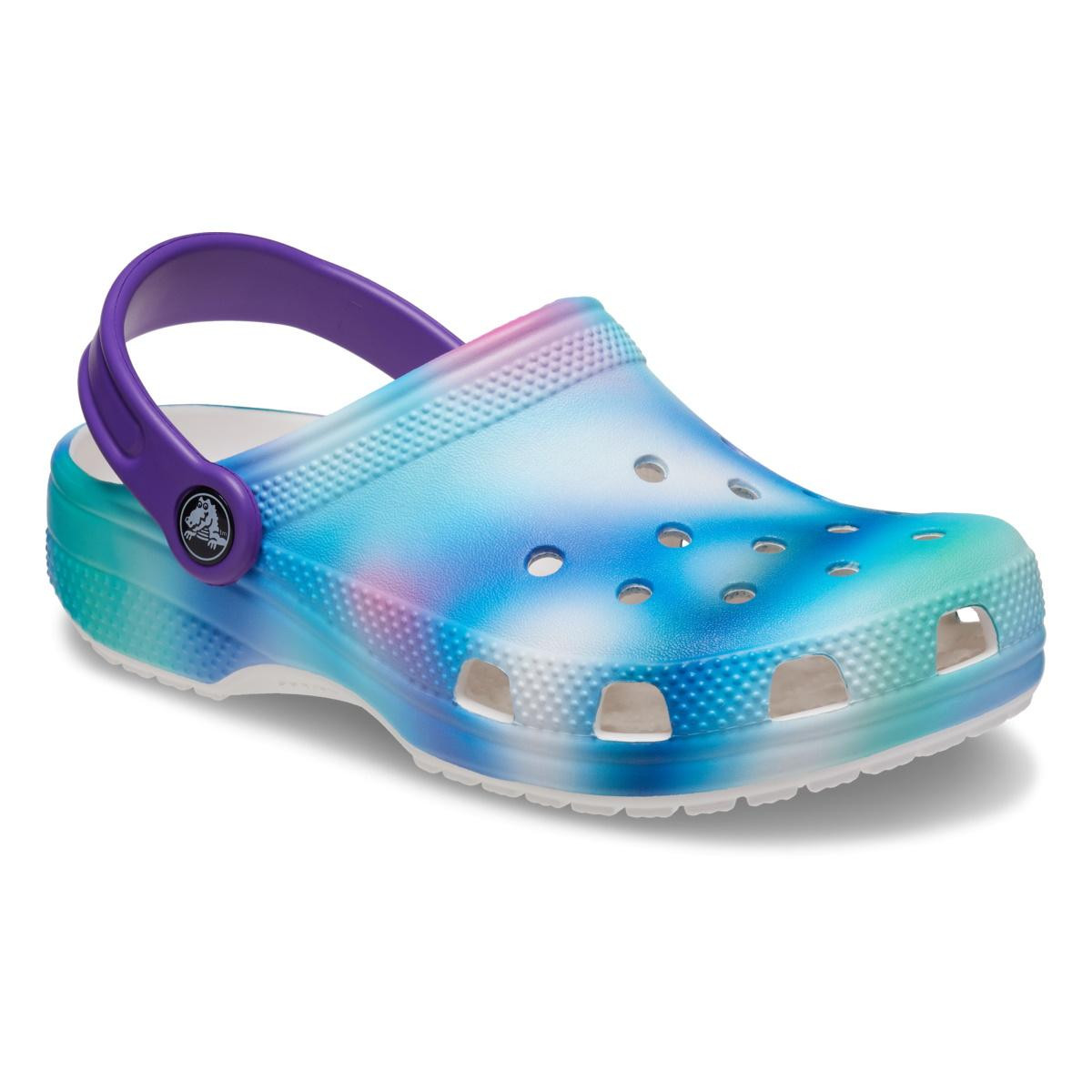 Saboti Crocs Classic Classic Solarized Clog Kids Alb - White/Multi - 1 | YEO