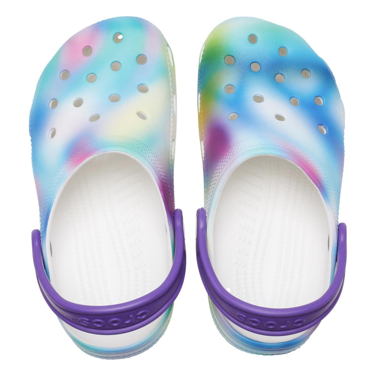 Saboti Crocs Classic Classic Solarized Clog Kids Alb - White/Multi - 5 | YEO