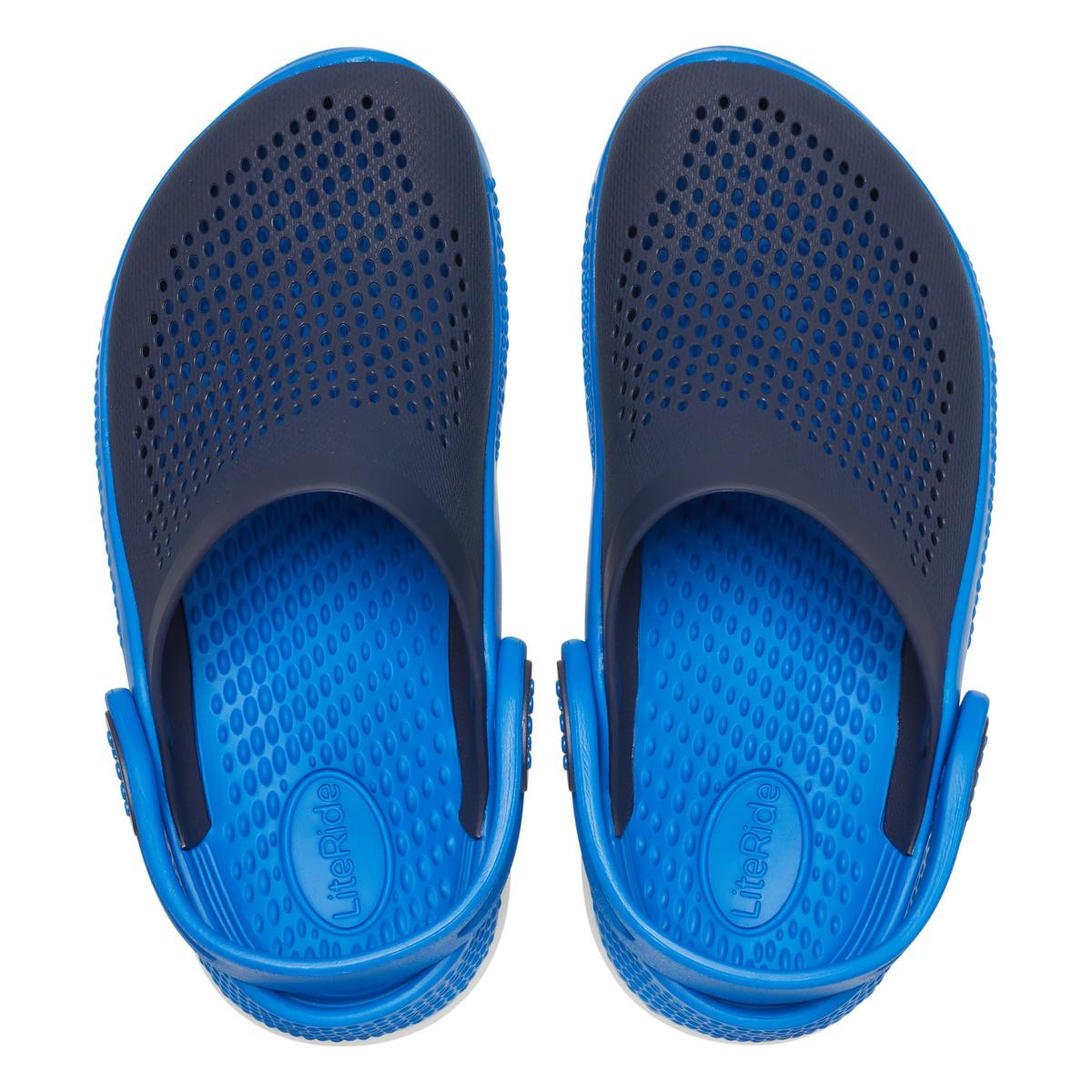 Saboți Crocs LiteRide 360 Clog Kids Albastru - Navy/Bright Cobalt - 4 | YEO
