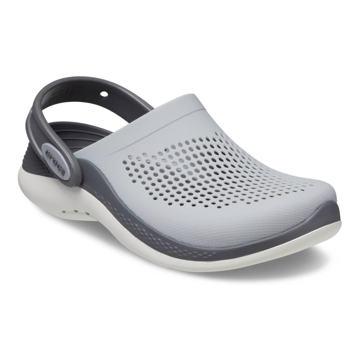 Saboți Crocs LiteRide 360 Clog Kids Gri - Light Grey/Slate Grey - 1 | YEO
