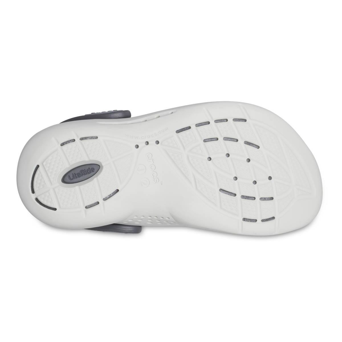 Saboți Crocs LiteRide 360 Clog Kids Gri - Light Grey/Slate Grey - 3 | YEO