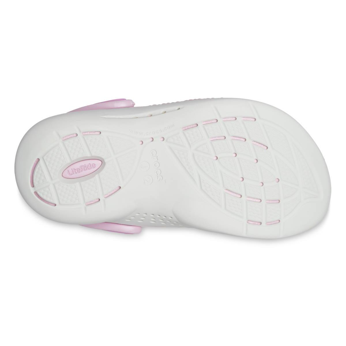 Saboți Crocs LiteRide 360 Clog Kids Roz - Taffy Pink/Ballerina Pink - 3 | YEO