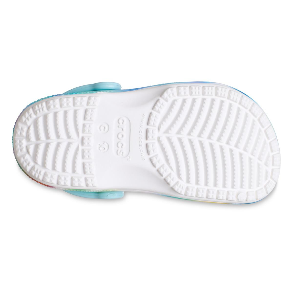 Saboti Crocs Classic Classic Solarized Clog Toddlers Alb - White/Multi - 2 | YEO