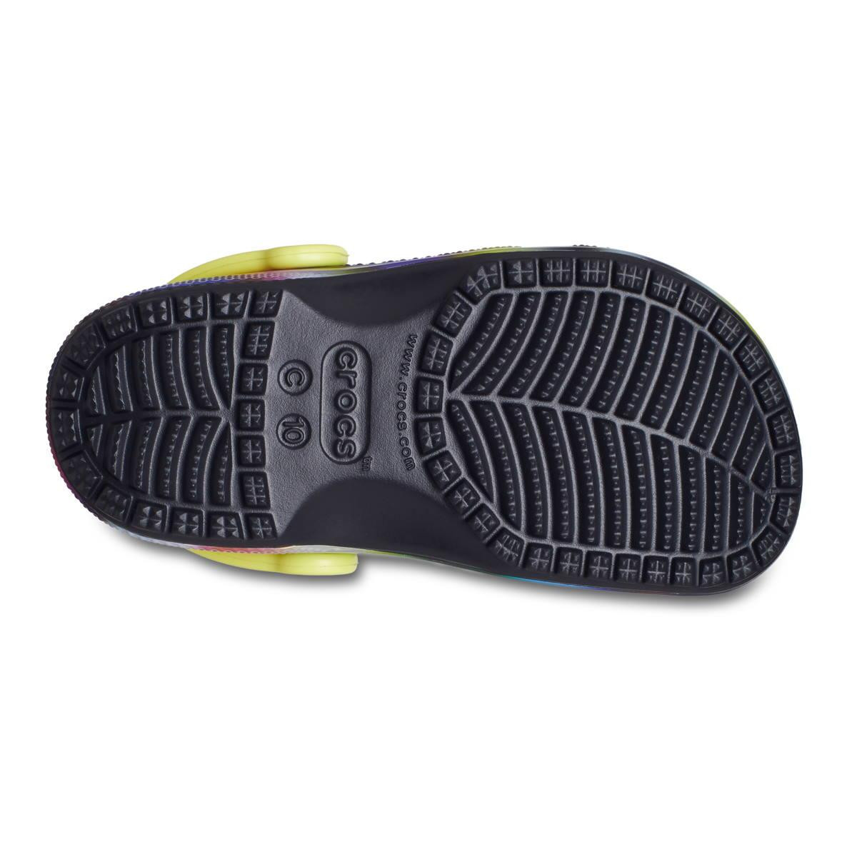 Saboti Crocs Classic Classic Solarized Clog Toddlers Negru - Black/Multi - 3 | YEO
