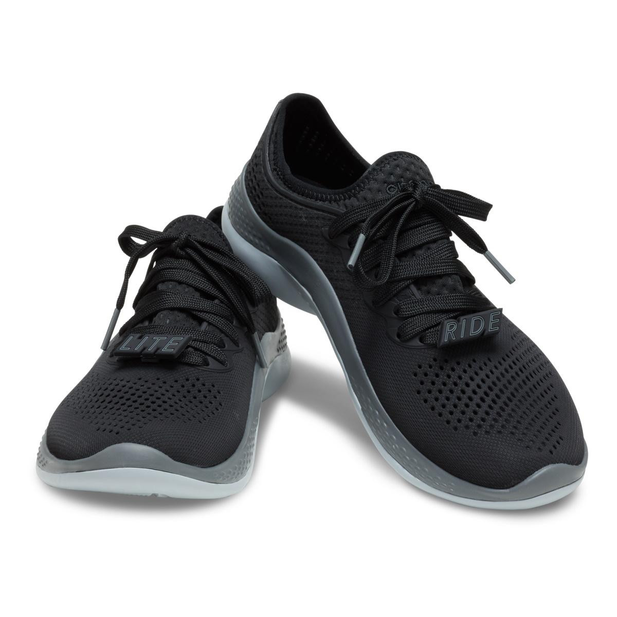 Pantofi Crocs LiteRide 360 Pacer W Negru - Black/Slate Grey - 4 | YEO