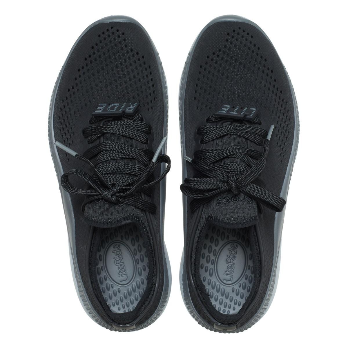 Pantofi Crocs LiteRide 360 Pacer W Negru - Black/Slate Grey - 5 | YEO