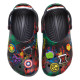 Saboți Crocs Classic Marvel Avengers Clog Kids Culoare Negru - Black