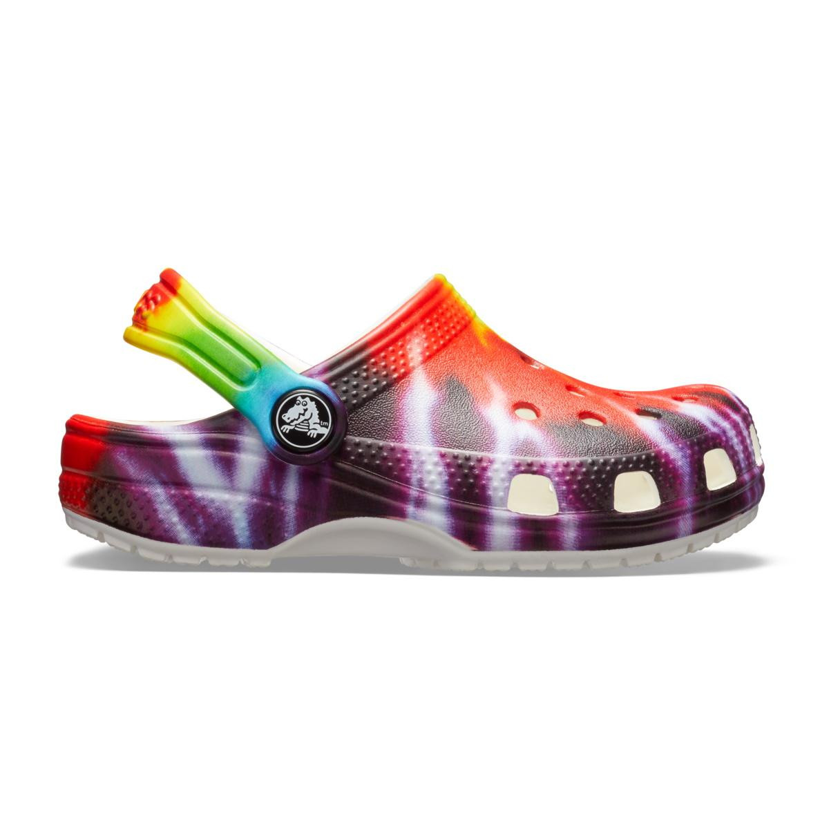 Saboți crocs classic tie-dye graphic new clog toddlers