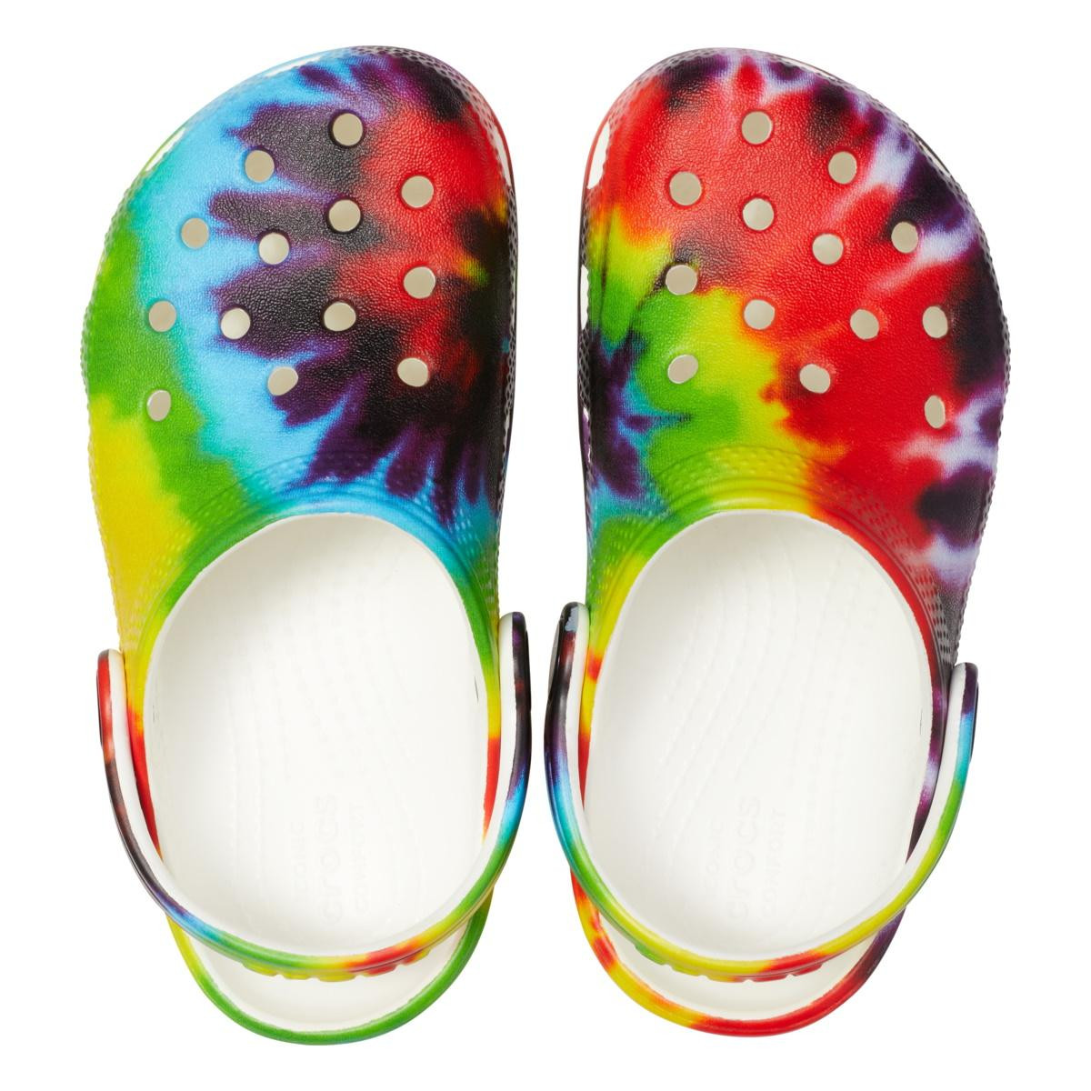 Saboți Crocs Classic Tie-Dye Graphic New Clog Toddlers Multicolor - Multi - 4 | YEO