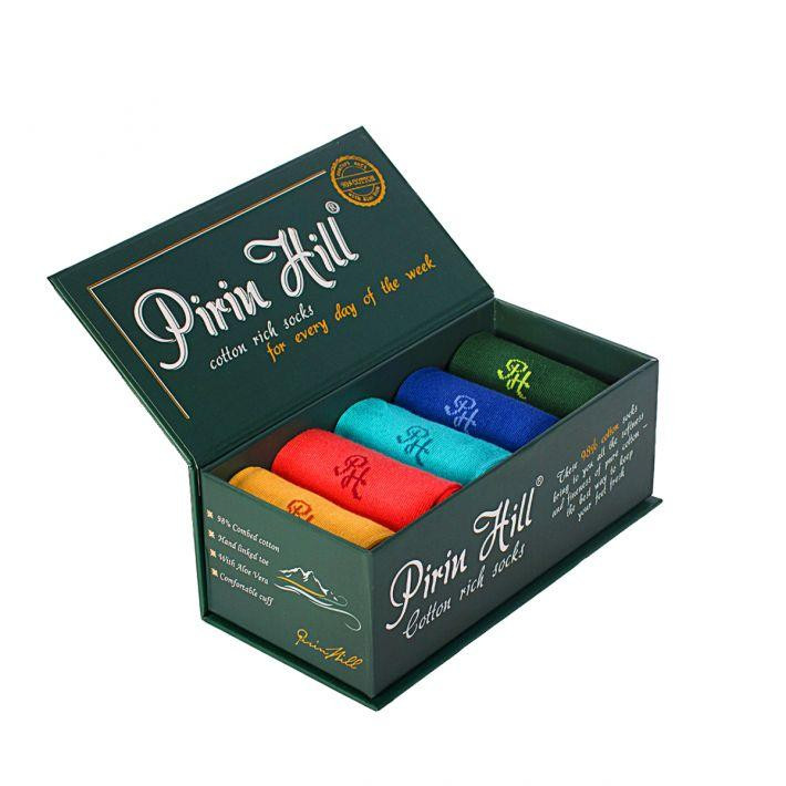 Șosete pirin hill luxury box 5 cotton rich set 5 perechi